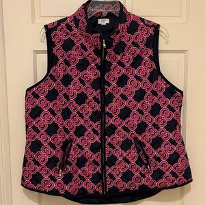 Stylish Pink and Navy Women's Vest
